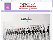 Tablet Screenshot of expressiondancestudio.com